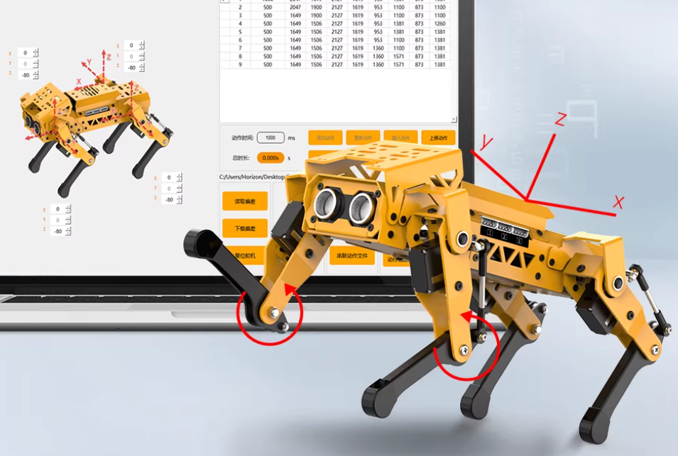 Intelligent AI Vision Bionic Robot Dog Python Graphical Programming ...